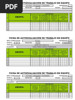 Ficha de Autoevaluación - Trabajo en Equipo - 4 Items