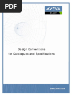 Design Conventions For Catalogues and Specifications