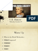 Wed Nov 15 Us History