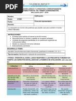 Sexto EVALUACIÓN Primer Parcial Lengua