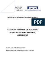 MARTÍNEZ - Cálculo y Diseño de Un Reductor de Velocidad para Motor de Ultraligero