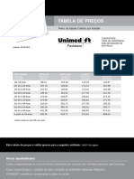 Tabela de Preco Caasp Unimed A - Qualicorp