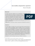 Conocimiento Científico Interpretación y Experiencia