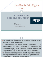 A Origem Da Psicologia Científica