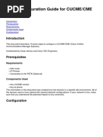 Basic Configuration Guide For CUCME-CME