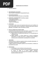 Esquema de Proyecto Ejecucion