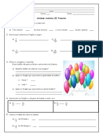 Avaliação de Matemática 4º Ano III Trimestre