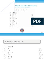 Direct, Conditional, and Indirect Derivations: - University of Edinburgh - PHIL08004