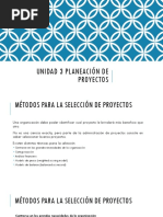 Unidad 3 Planeación de Proyectos