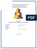 Informe de Refrigeracion Suarez