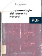 Luypen - Fenomenología Del Derecho Natural