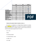 Cálculos Del Conductor Desde Sala de Variadores Al Motor y A La LCB