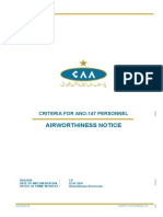 Airworthiness Notice: Criteria For Ano-147 Personnel