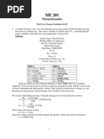 Thermodynamics: First Law Practice Problems Set #2