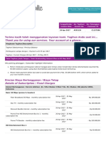 Terima Kasih Telah Menggunakan Layanan Kami. Tagihan Anda Saat Ini... Thank You For Using Our Services. Your Account at A Glance..