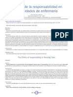 La Etica de La Responsabilidad en Los Cuidado de Enfermeria PDF