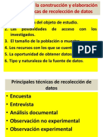 Criterios para La Construcción de Recopilación de Datos