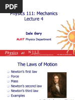 Physics 111: Mechanics: Dale Gary