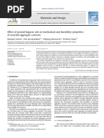 2012 Somna Effect of Ground Bagasse Ash On Mechanical and Durability Properties of Recycled Aggregate Concrete Materials Design