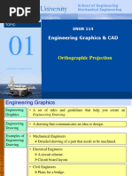 Orthographic Projection: Engineering Graphics & CAD