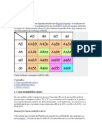 Genética-Tabla de Punnet.