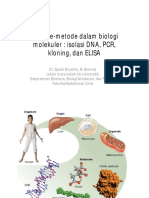 Metode Metode Pemeriksaan Dan Aplikasi Dalam Biologi Molekuler Ekstraksi Dna PCR Kloning Gen Elisa