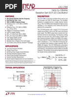 Features Description: Ltc1799 1Khz To 33Mhz Resistor Set Sot-23 Oscillator