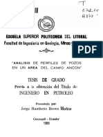 Analisis de Perfiles de Pozo en Campo Ancon, Ecuador