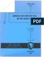 Compressed Freeze-Dried Meat Balls and Pork Sausage Links