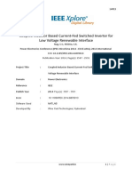 Coupled Inductor Based Current-Fed Switched Inverter For Low Voltage Renewable Interface