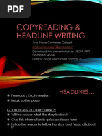 2 Copy Reading & Headline Writing