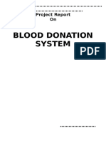 Blood Donation System Report in C++