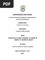 Informe El Zorro de Arriba y El Zorro de Abajo