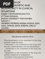 Application of PK in Clinical Sitution