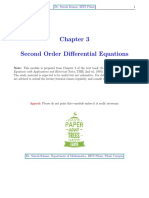 Second Order Differential Equations: Dr. Suresh Kumar, BITS Pilani