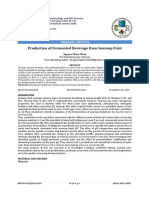 Production of Fermented Beverage From Soursop Fruit: Original Article