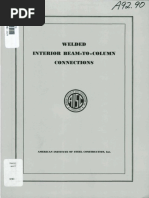 Welded Interior Beam To Column Connections