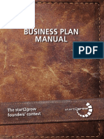 Business Plan Manual: The Start2grow Founders' Contest