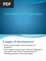 The History of Pragmatics