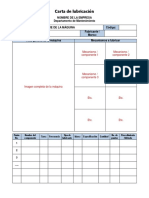 Formato para Carta de Lubricación No. 2