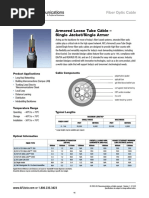 Armored Loose Tube Cable - Single Jacket/Single Armor