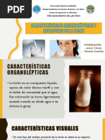 Propiedades Organolepticas y Nutritivas de La Leche