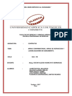 Arras Confirmatorias, Arras de Retraccion y Saneamiento Ambiental