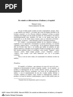 De Cuando Se Diferenciaron El Italiano y El Español PDF