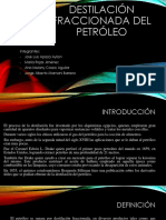 Destilación Fraccionada Del Petróleo