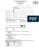 Taller de Nivelacion Matematicas 5 Grado