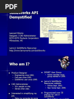 10-06 SolidWorks API Demystified