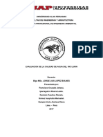 Evaluación y Calidad Del Agua Del Rio Lurin