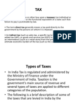 Tax Is A Financial Charge or Other Levy Upon A Taxpayer (An Individual or