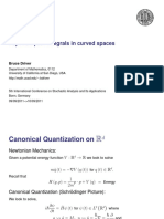 Feynman Path Integrals in Curved Spaces: Bruce Driver